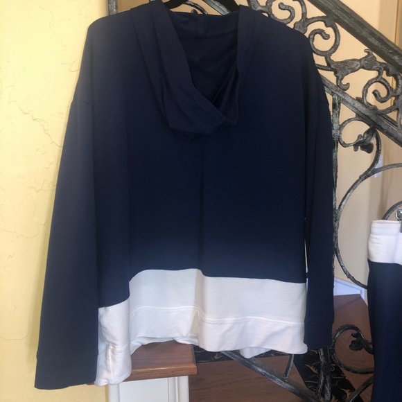 Navy/White Hoodie and matching Jogger Pants - Picture 6 of 12